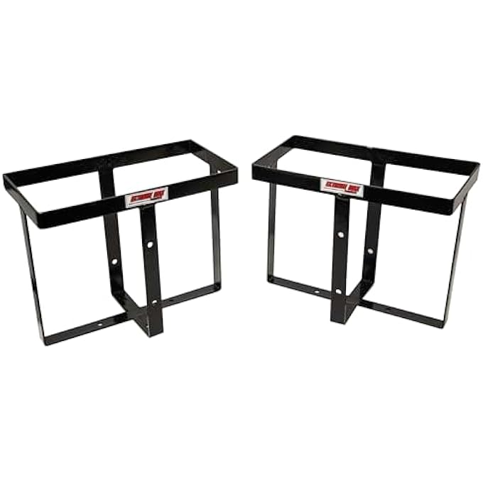 rayihni 5001.6809 Universal Fuel Jug & Water Can Mounting Bracket for Containers with 7" x 14.5" Base Footprint, Set of 2 - Attach to Trailer Frames, Cargo Racks, UTV Cages, RV Bumpers and More - Image 1