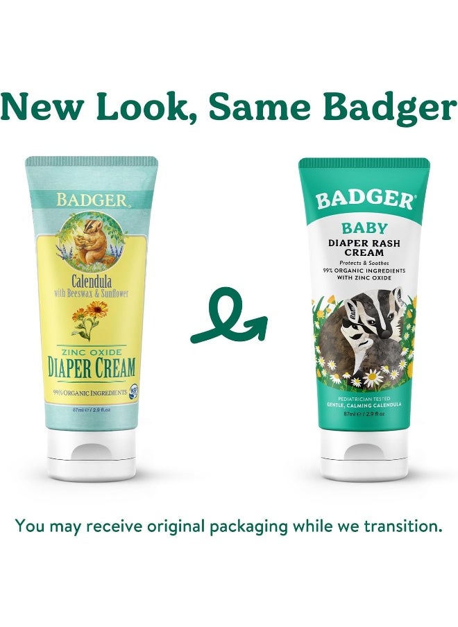 Badger Badger Zinc Oxide Diaper Cream 2.9 Fl Oz  - Image 3