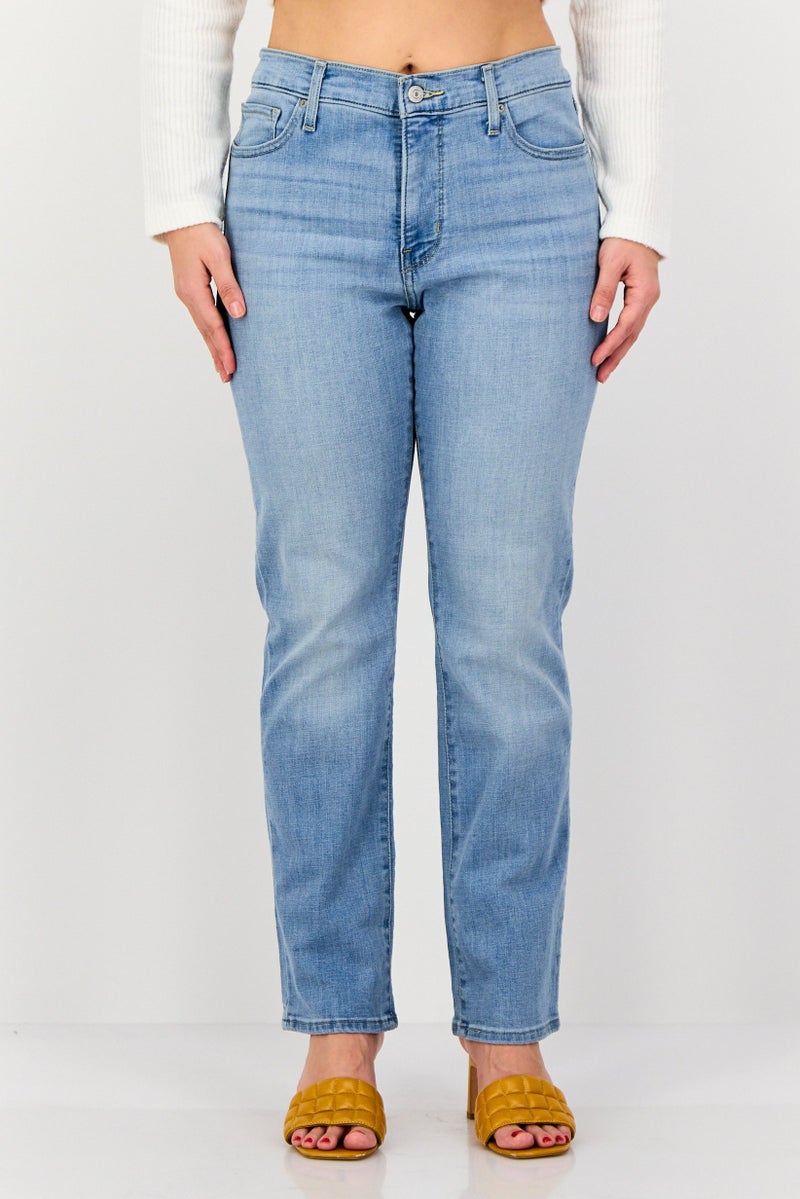 Levi's جينز دنيم ضيق قابل للتمدد للنساء 312، أزرق فاتح - Image 1