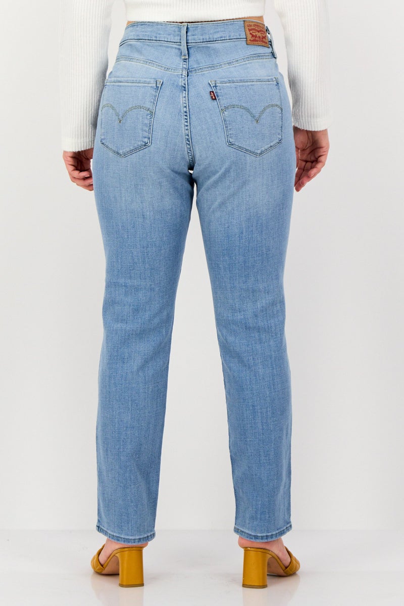 Levi's جينز دنيم ضيق قابل للتمدد للنساء 312، أزرق فاتح - Image 3