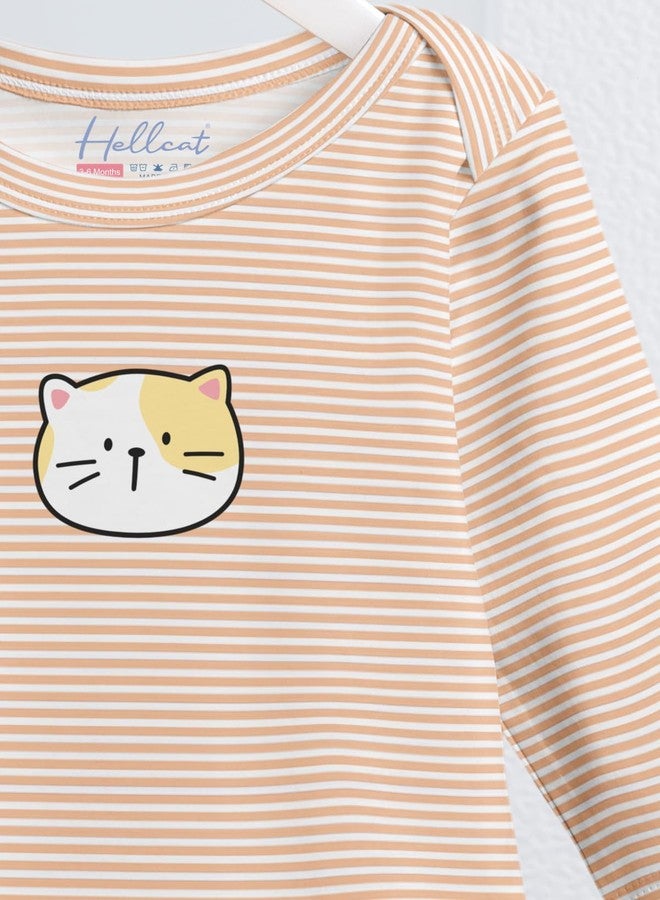 HELLCAT 100% Cotton Romper, Sleepsuit, Bodysuit for Babies (Unisex, 0-18M, Full sleeve)_Orange/Yellow/Pink_0-6 Months - Image 5
