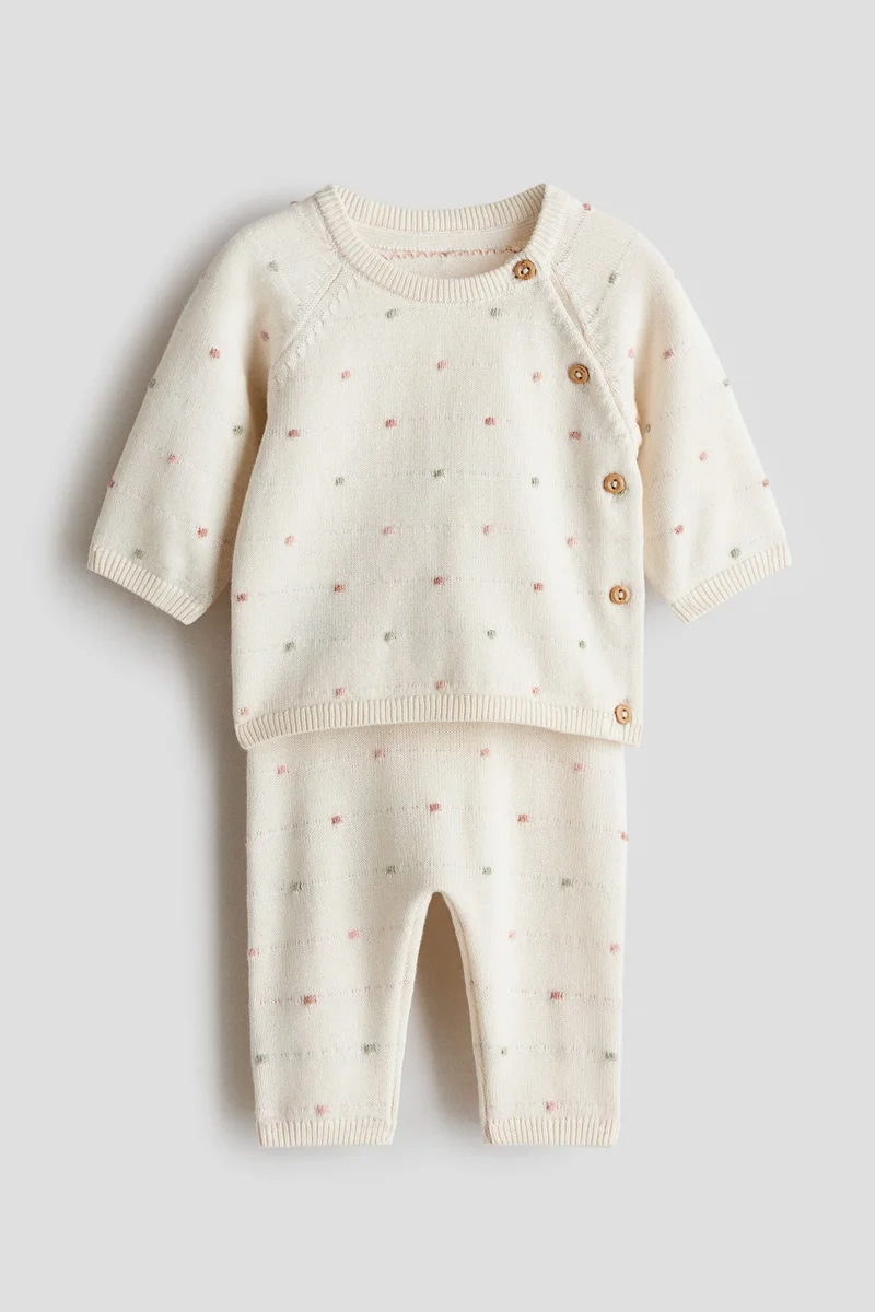 H&M 2-piece cotton-knit set