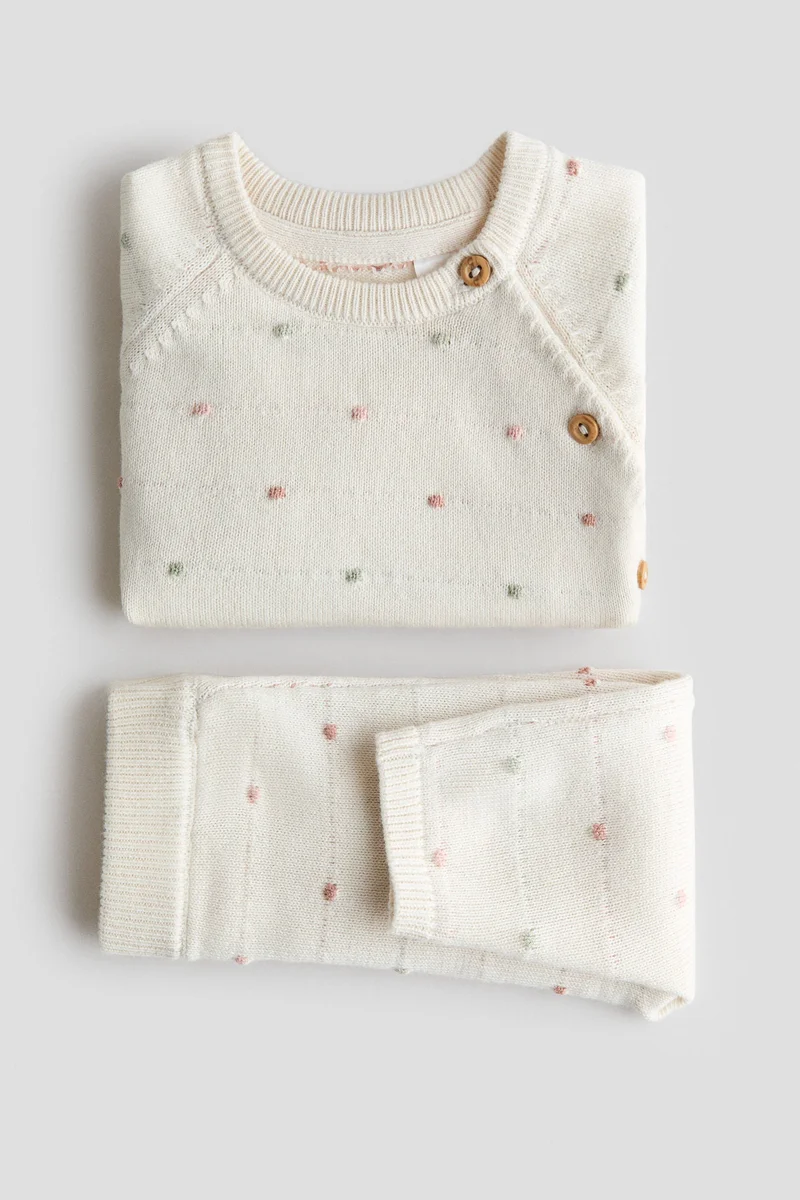 H&M 2-piece cotton-knit set