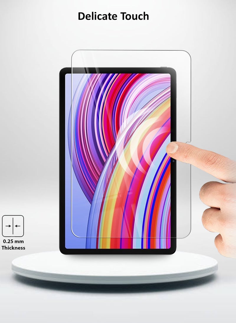 Techie حماية شاشة زجاجية مقسّاة خالية من الفقاعات لهاتف Xiaomi Redmi Pad Pro 12.1 بوصة / Xiaomi Poco Pad 12.1 بوصة 2024 HD - Image 4