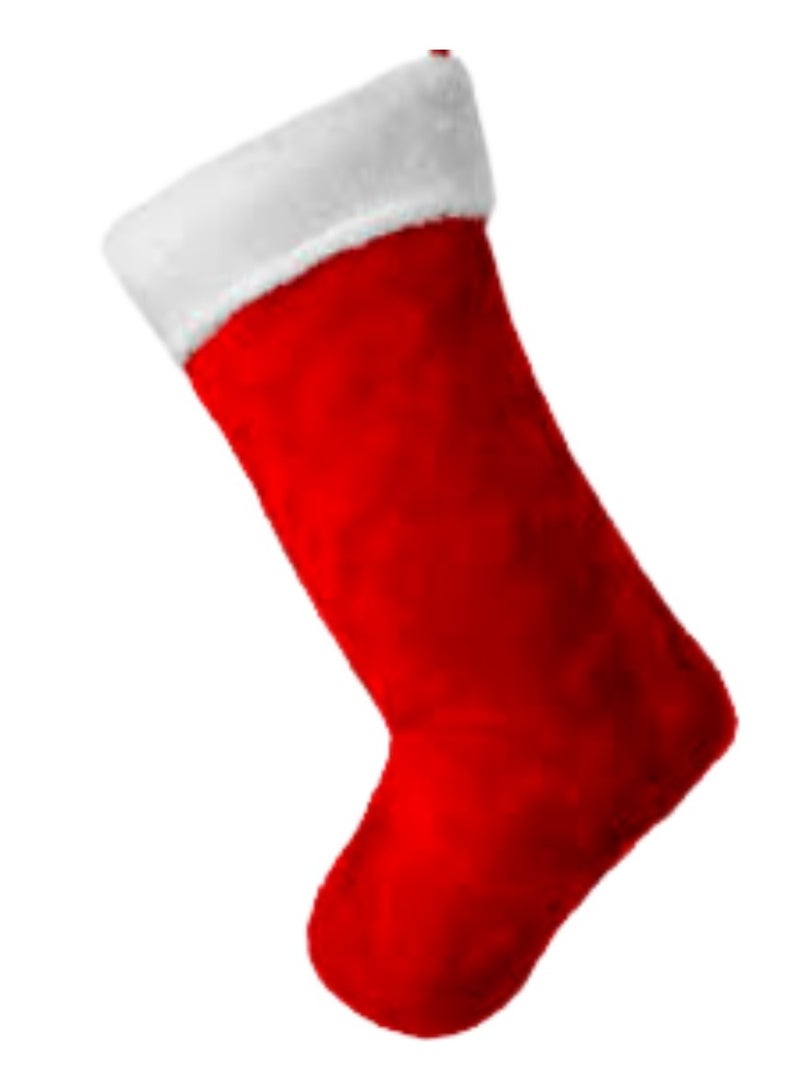Vitacelli Christmas Decoration-Stocking Plush RED pack of 5Pcs Pack of 5 (Red) 