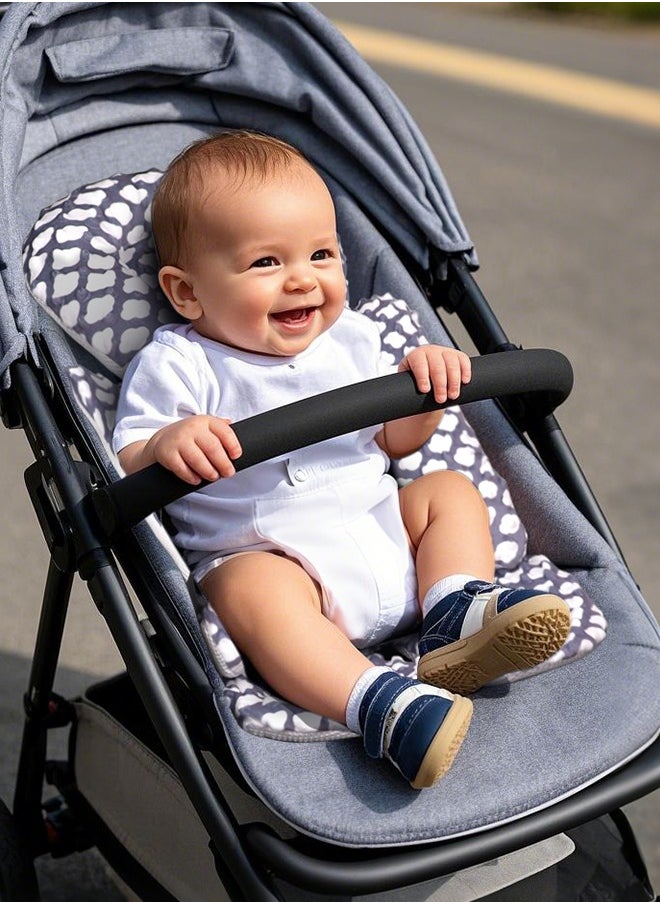 Infant Car Seat Insert, Baby Carseat Head  Body Support for Newborn, 2-in-1 Reversible Baby Car Seat Cushion, Soft Stroller Cushion Insert for Car Seats, Bouncer, Strollers, Swing (Cloud)
