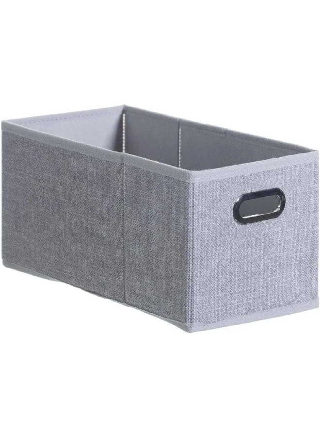 Five Simply Smart Polypropylene and Metal Foldable Storage Box Light Heather Grey 15 x 31 cm 160384C