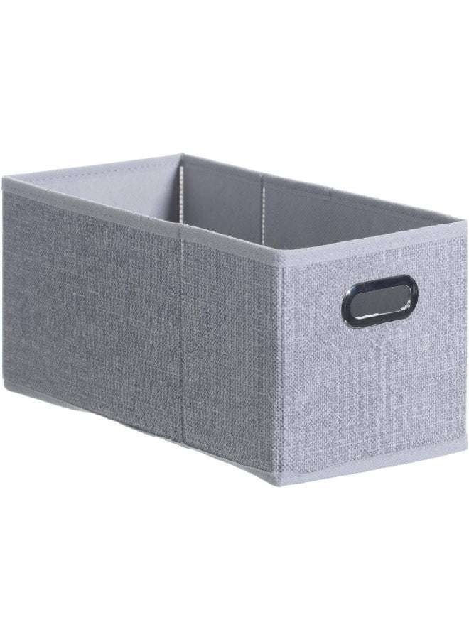 Five Simply Smart Polypropylene and Metal Foldable Storage Box Light Heather Grey 15 x 31 cm 160384C - Image 1