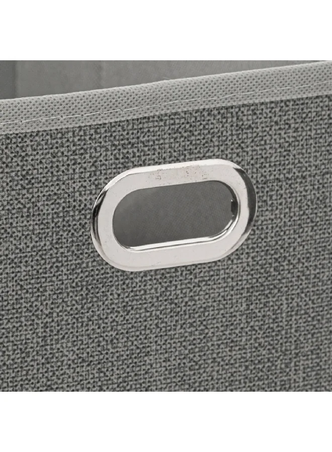 Five Simply Smart Polypropylene and Metal Foldable Storage Box Light Heather Grey 15 x 31 cm 160384C