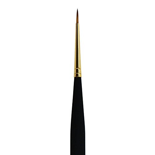 Princeton Mini-Detailer Paintbrush, Size 2/0 inch, Black - Image 2
