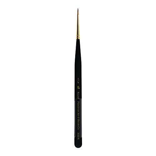 Princeton Mini-Detailer Paintbrush, Size 2/0 inch, Black - Image 5