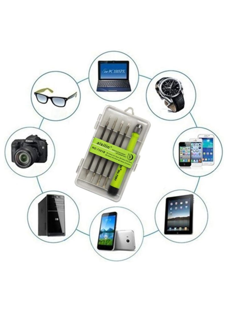 Precision screwdriver for maintaining various mobile phones, glasses and watches, 5 pieces - Image 5