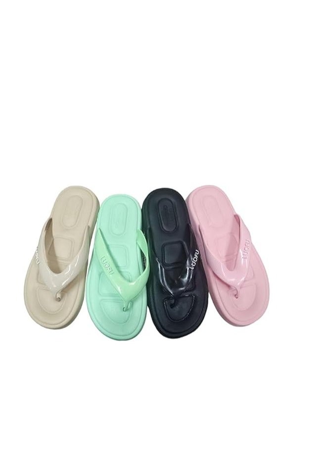 Generic - Women's Summer Slippers, Rubber Toe, Multi-Colored, Code M - Image 1