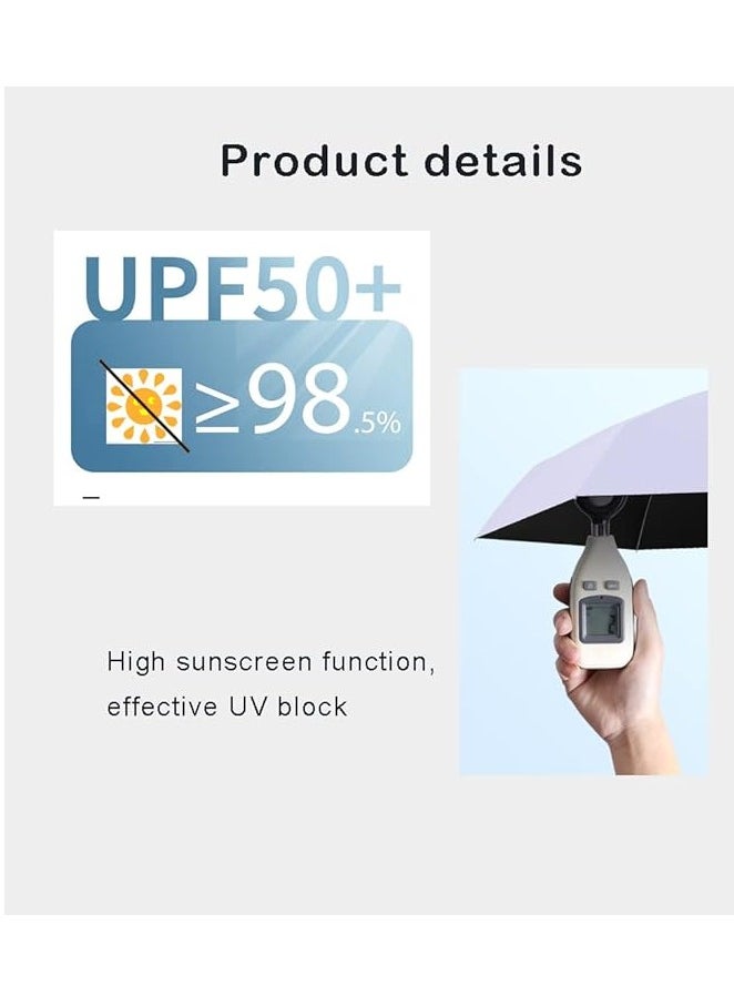 Hihonor - Mini Travel Umbrella,  Ultra-Light 6 Fold Umbrella, Anti-Uv & Rain Folding, Sunscreen Pocket Umbrella,  Folding Pocket Umbrella for Handbags - Image 1