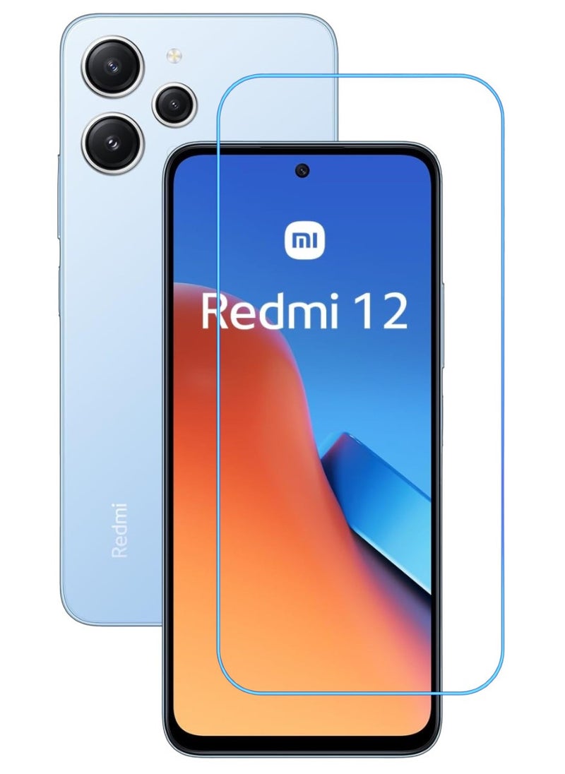 ACLIX Antistatic ESD Dustproof Premium Quality High Definition Clear Tempered Glass Screen Protector Designed For Xiaomi Redmi 12 - Image 1
