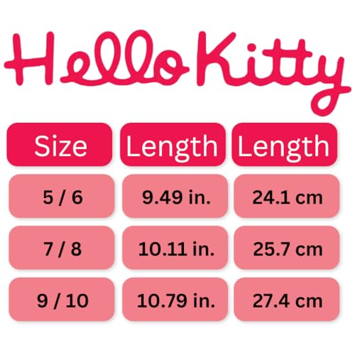 Josmo Sanrio Hello Kitty slippers for Women - Kitty White indoor cute house shoes plush fuzzy Cat slipper - White Fuchsia (size 5-6 Adult) - Image 4