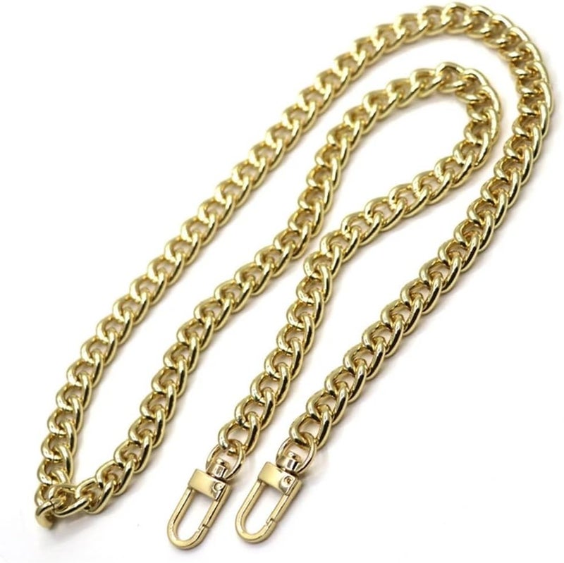 Bag Strap Aluminum Chains Gold, Silver, Gun Black 10mm Replacement Purse Chain Shoulder Crossbody Bag Chain Straps Handbag Strap(Silver,140cm) - Image 4