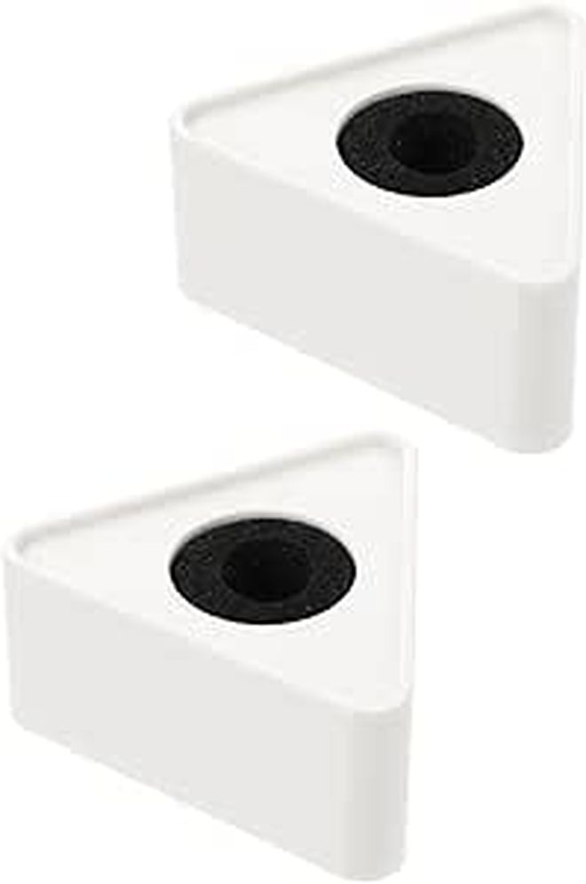 2pcs Triangle PVC Microphone Logo Flags For Interview Stations Broadcasting Events - Image 1
