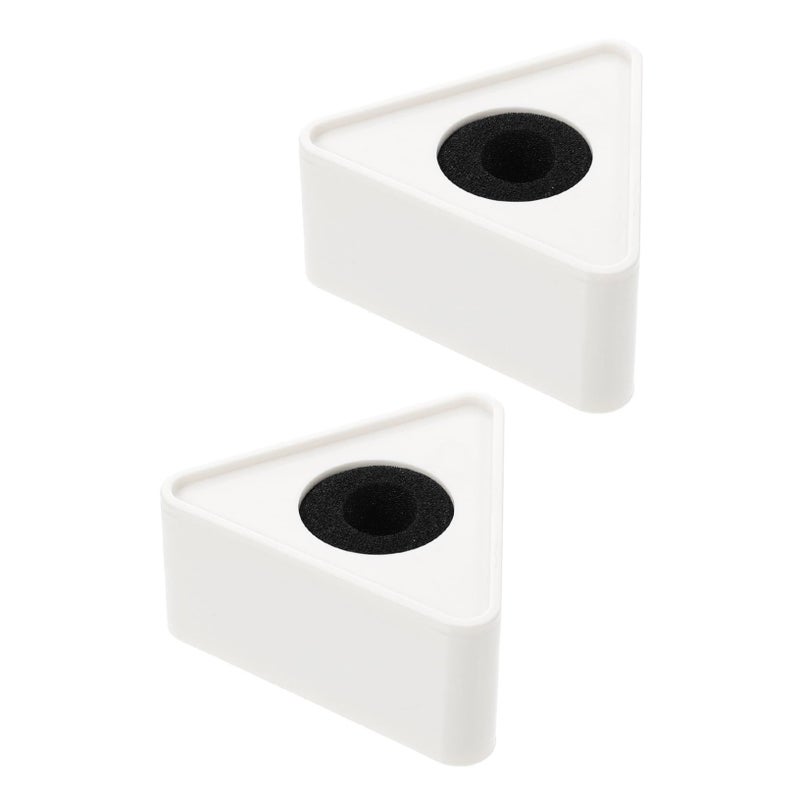 2pcs Triangle PVC Microphone Logo Flags For Interview Stations Broadcasting Events - Image 2