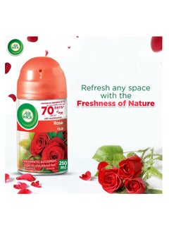 Air Wick AKDC Air Wick Freshmatic Autospray Refill, Rose Fragrance, Eliminates Bad Odour like Cat Litter Smell, 250 ml (Pack of 3)  - Image 2