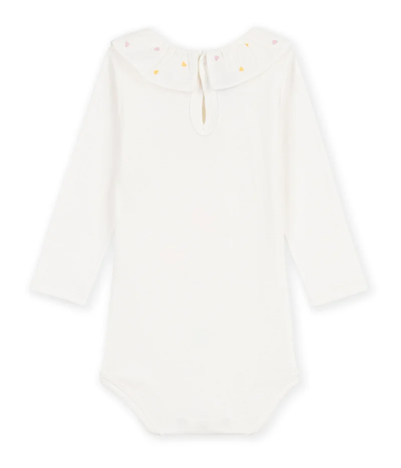 بيتي باتو Babies' Plain Cotton Body With An Embroidered Collar