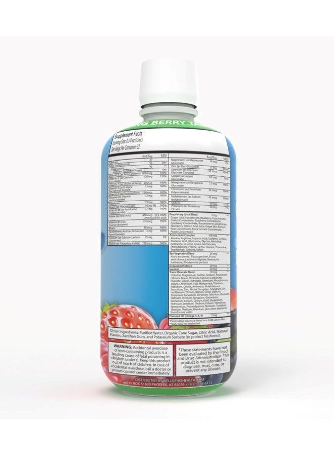 wellgenix Balanced Essentials Kids Liquid Vitamin Berry Flavor - Image 3
