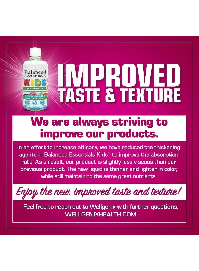 wellgenix Balanced Essentials Kids Liquid Vitamin Berry Flavor - Image 4