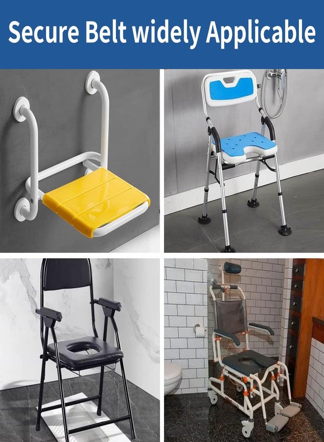 Ehucon Shower Chair Seatbelt, Anti-Slip Safety Strap for Elderly & Patients - Universal Bath Chair Seat Belt for Fall Prevention, Fits Most Shower Chairs and Benches - Image 4