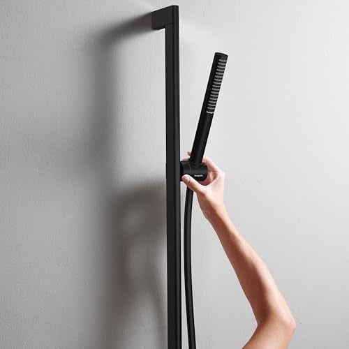 Hansgrohe رأس دش محمول hansgrohe Pulsify بحجم 1 بوصة باللون الأسود غير اللامع، 24125671 - Image 4