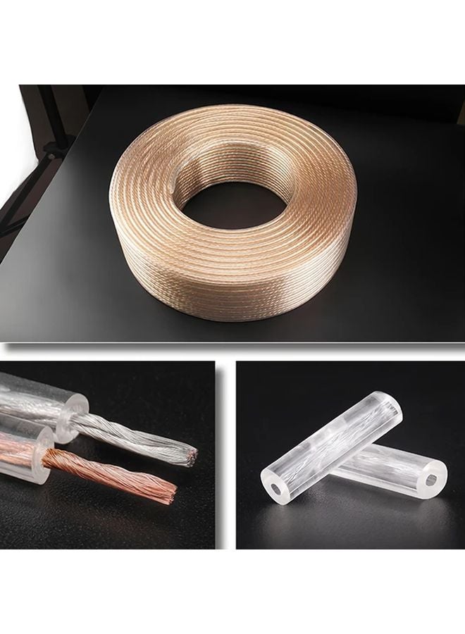 18AWG سلك مكبر صوت نحاسي مطلي بالألومنيوم شفاف 1200 بوصة للإضاءة LED الخارجية - Image 5