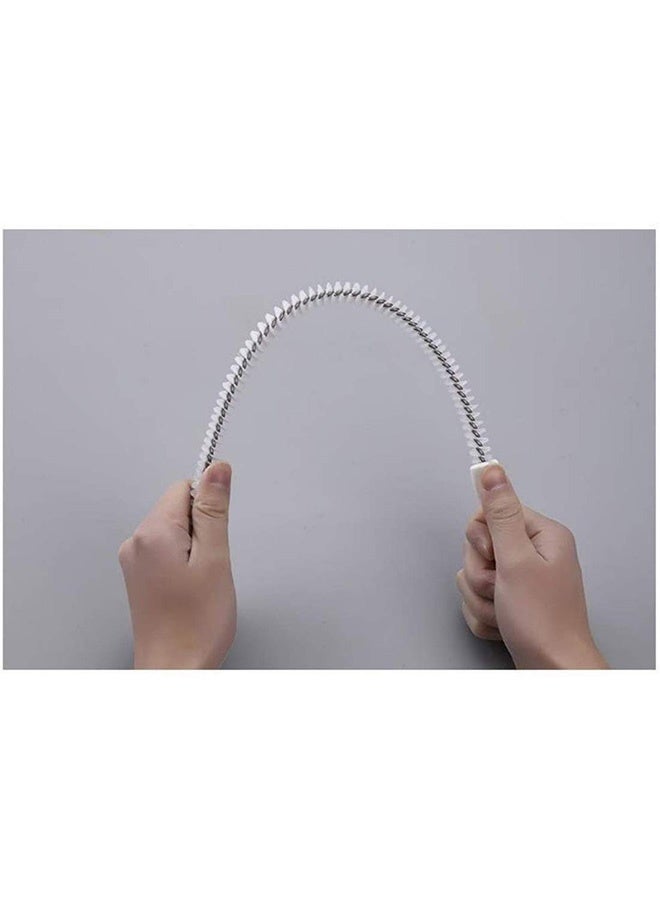 Peachjoy فرشاة تنظيف الأحواض المرنة أداة تنظيف أنابيب المياه سدادة الحمام مزيل الشعر الطويل فرشاة تنظيف الفائض أداة فتح المجاري - Image 2