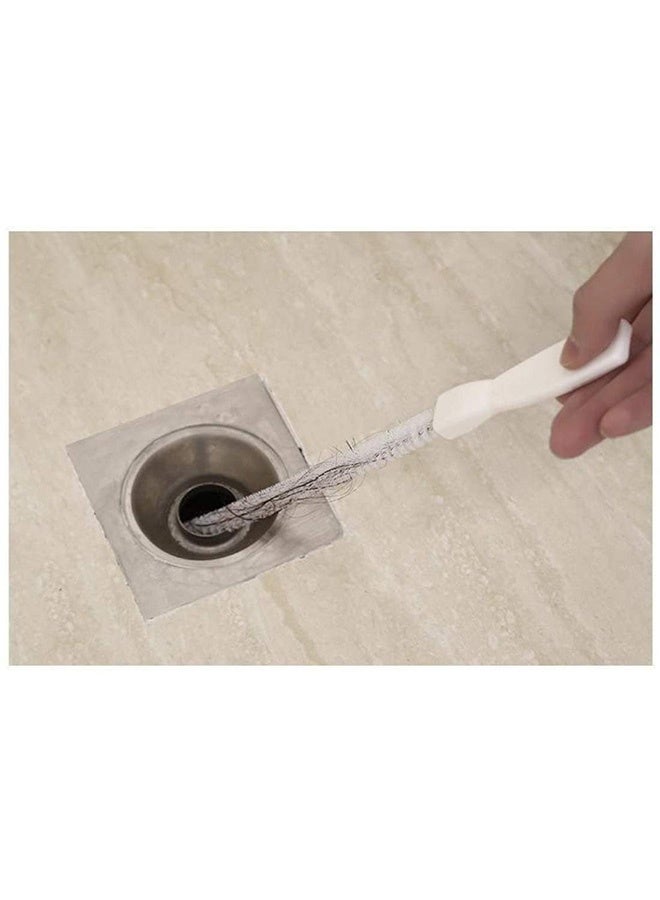 Peachjoy فرشاة تنظيف الأحواض المرنة أداة تنظيف أنابيب المياه سدادة الحمام مزيل الشعر الطويل فرشاة تنظيف الفائض أداة فتح المجاري - Image 4