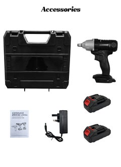 Mi VAZA Electric Wrench Kit - Powerful Torque - Cordless Impact Drill Set with 2 Batteries, Storage Box - Home Tool Kit  - Image 4