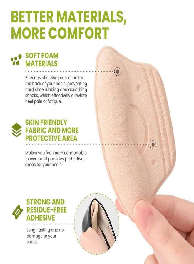 Bukihome Heel Grips Pads for Women Shoes - Bukihome Heel Inserts Liners Non-Slip for Loose Too Big Shoes - Shoe Cushions Fillers Prevent Blister Callus Rubbing Pain Fatigue Relief, Fits Most Shoe (2 Pairs) - Image 4
