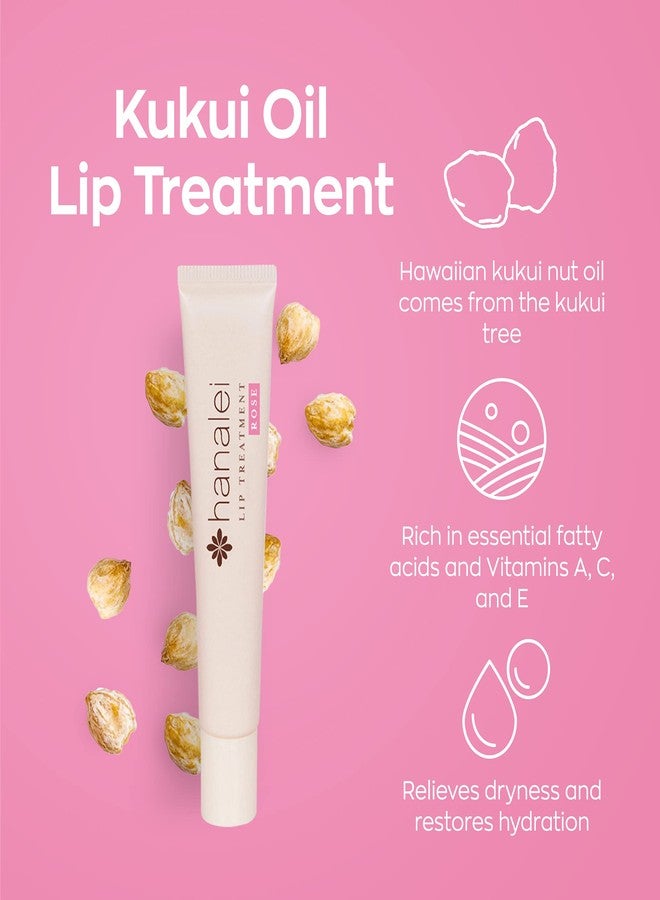 Hanalei Lip Treatment Bundle (Rose and Mauve Pink | Made with Kukui Oil, Shea Butter, Agave, and Grapeseed Oil, Soothe Dry Lips (Cruelty free, Paraben free - Image 4