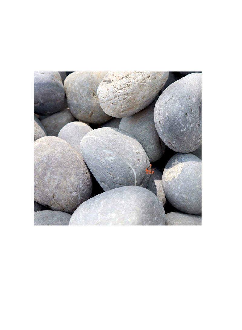 KNP Gray River Pebbles Natural Garden Material 5-8 CM 20KG - Image 3