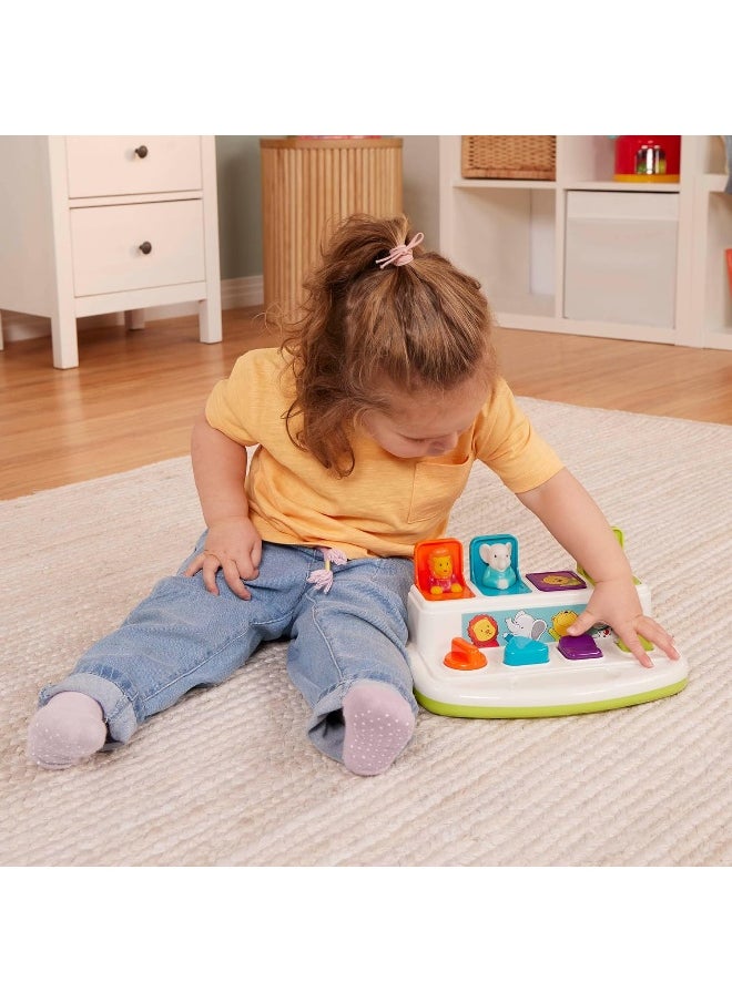 BATTAT Cause-And-Effect Pop Up Toy - Developmental Toy With Animals And Colors - Pop-Up Pals - For Kids, Toddlers, Babies - Pop-Up Pals - 18 Months +  - Image 2