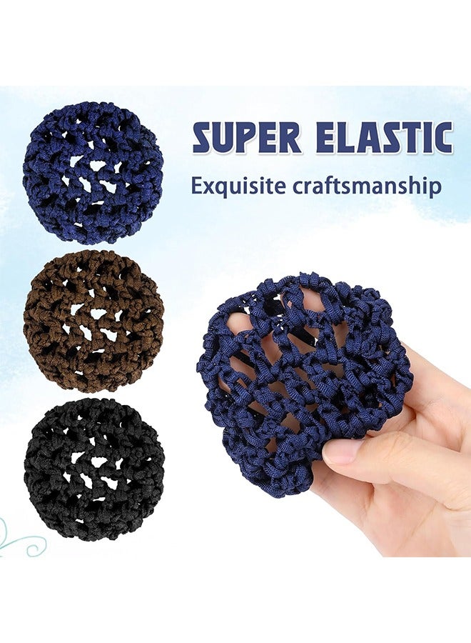 اتش واي غطاء كعكة الشعر ، 3 قطع الباليه قابلة لإعادة الاستخدام شبكات الشعر كعكة 3 لون قياسي كعكة الشعر غطاء اكسسوارات الشعر للرقص الباليه التزلج اليوغا الرياضة - Image 5