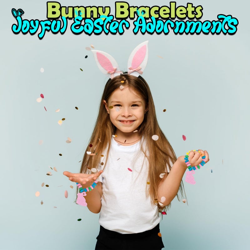 Fun Express Hard Candy Bunny Bracelets for Easter (set of 12) - Image 3