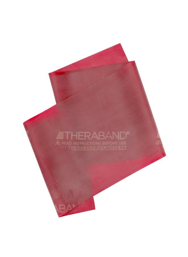 TheraBand Professional Latex Resistance Bands, Individual 6 Ft Elastic Band for Upper & Lower Body Exercise, Physical Therapy, Pilates, At-Home Workouts, 6 Foot Band, Red, Medium, Beginner Level 3 - Image 1