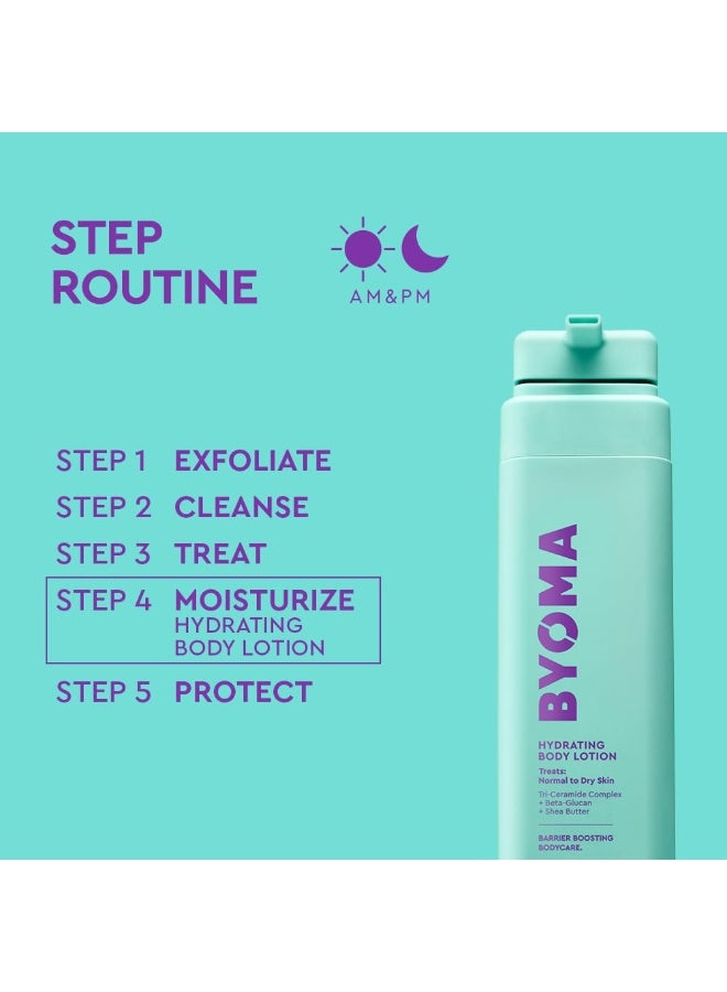 BYOMA لوشن الجسم المرطب من BYOMA - يرطب ويغذي بعمق مع مركب ثلاثي السيراميد وزبدة الشيا وبيتا جلوكان لحاجز البشرة، 13.52 أونصة سائلة - Image 3