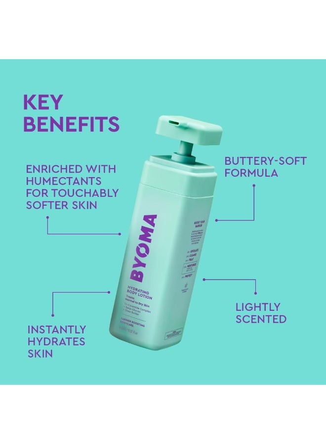 BYOMA لوشن الجسم المرطب من BYOMA - يرطب ويغذي بعمق مع مركب ثلاثي السيراميد وزبدة الشيا وبيتا جلوكان لحاجز البشرة، 13.52 أونصة سائلة - Image 5
