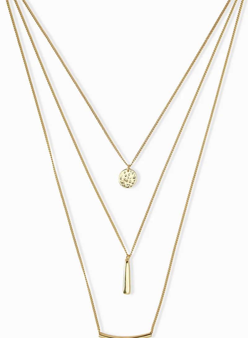 Ginger Edge Drop Necklace