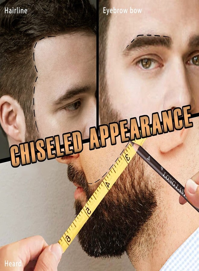 NewBang 12PCS Barber Pencil Hairline Pencils Beard Guide Beard Outliner Pencils with Sharpener,Hairline Outliner Pencil and Beard Shaping Pencils for Men&Women(Black,White,Dark Brown,Light Brown) - Image 3