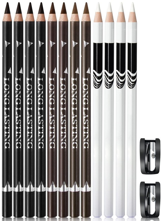 NewBang 12PCS Barber Pencil Hairline Pencils Beard Guide Beard Outliner Pencils with Sharpener,Hairline Outliner Pencil and Beard Shaping Pencils for Men&Women(Black,White,Dark Brown,Light Brown) - Image 1