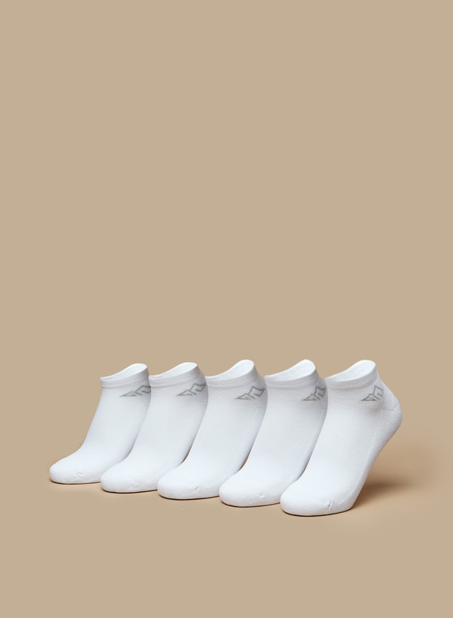 OAKLAN Women's Logo Print Ankle Length Sports Socks - Set of 5 - Image 1