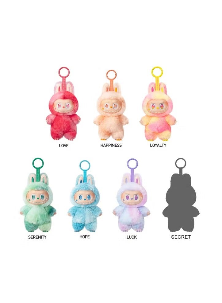 Plush Toys-3.0 Version Gradient Color Vinyl Face Doll Plush Pendant Blind Box 6-piece Set Blind Box Doll, Collectible Toys (Full Set)  - Image 1