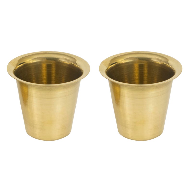 Spillbox South Indian Brass Coffee Cup, Madrasi Filter Coffee Tumbler, Kumbakonam Coffee Cup - (2) - Image 4