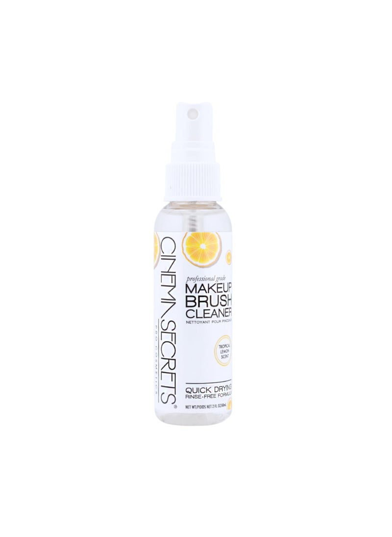 Cinema Secrets Cinema Secrets Original Makeup Brush Cleaner Spray - Professional Cleanser for Makeup Brushes - Quick-Drying, Rinse-Free Formula - Removes Stubborn Waterproof Make Up - Lemon (2 fl oz) 