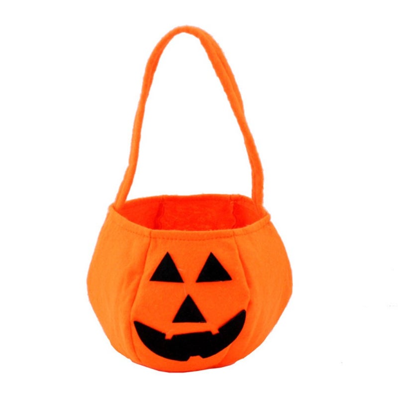 Halloween Bags Pumpkin Candy Holders for Kids Child Play Trick or Treat Snack Basket Bag PTK13